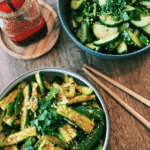 Two Types of Asian Cucumber Salad (Spicy Garlic, Sweet and Sour)