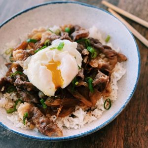 Gyudon Japanese Beef Rice Bowl