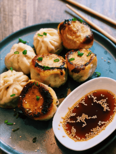 Crispy Pan Fried Pork Buns