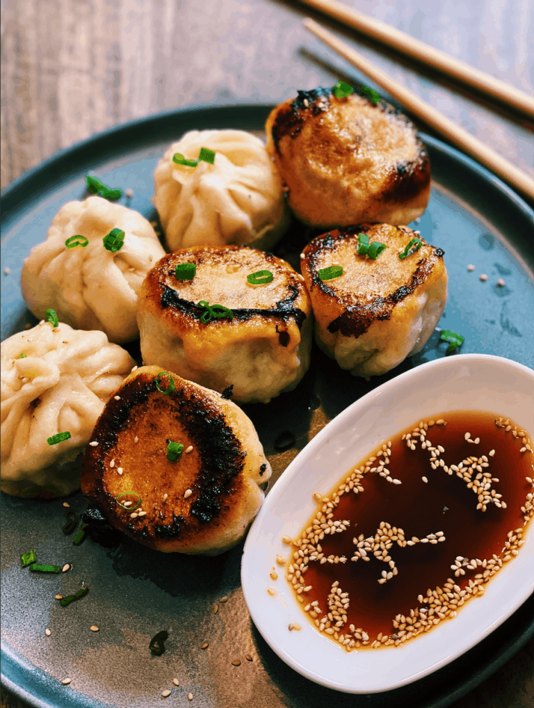 Crispy Pan Fried Pork Buns