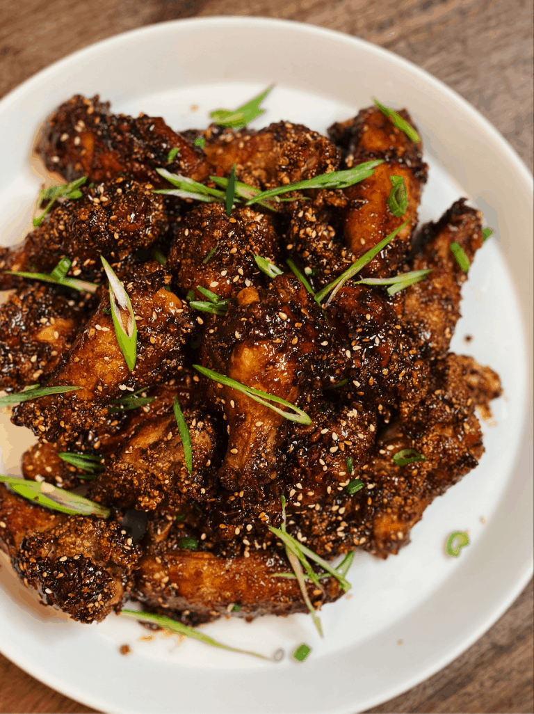 Fried Chicken with Soy Glaze