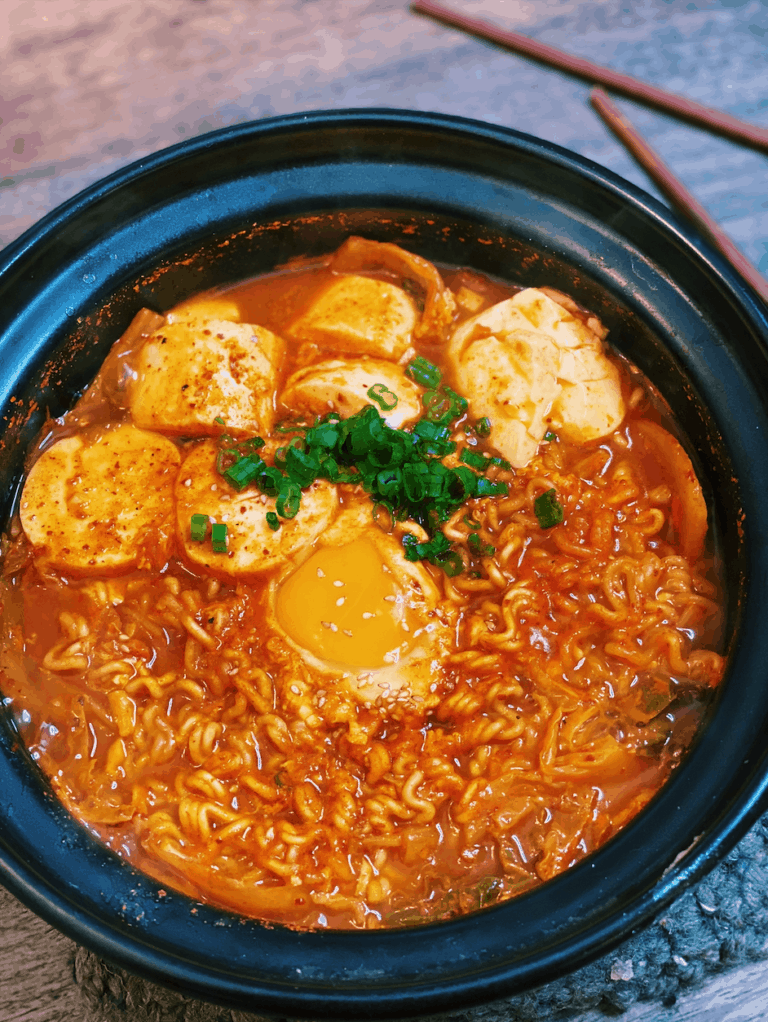 Spicy Korean Silken Tofu Ramen