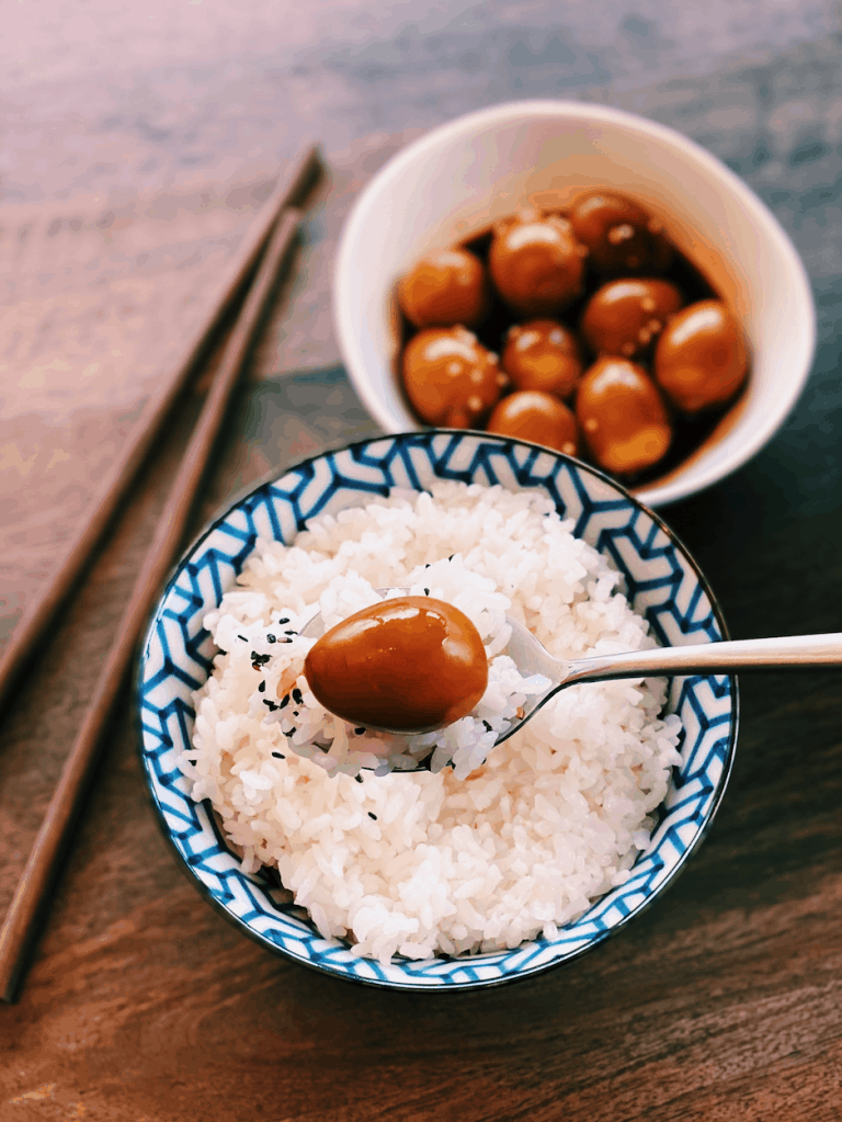 Korean Marinated Quail Eggs