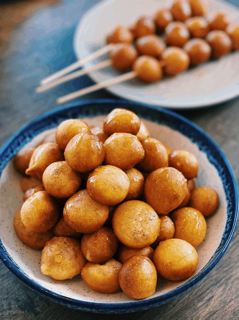 Taiwanese Deep Fried Sweet Potato Balls