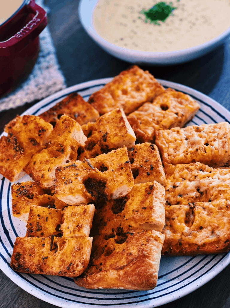 Korean Spicy Garlic Bread