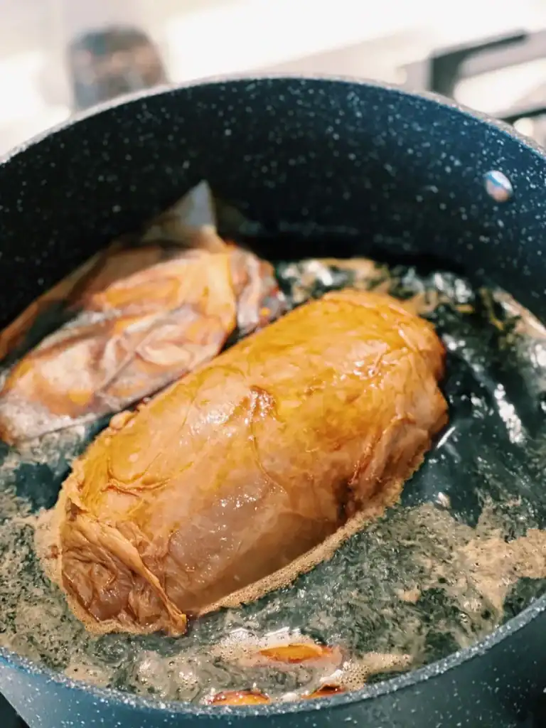 Braising Beef Shanks in Herbal Braise for Taiwanese Braised Beef Shank