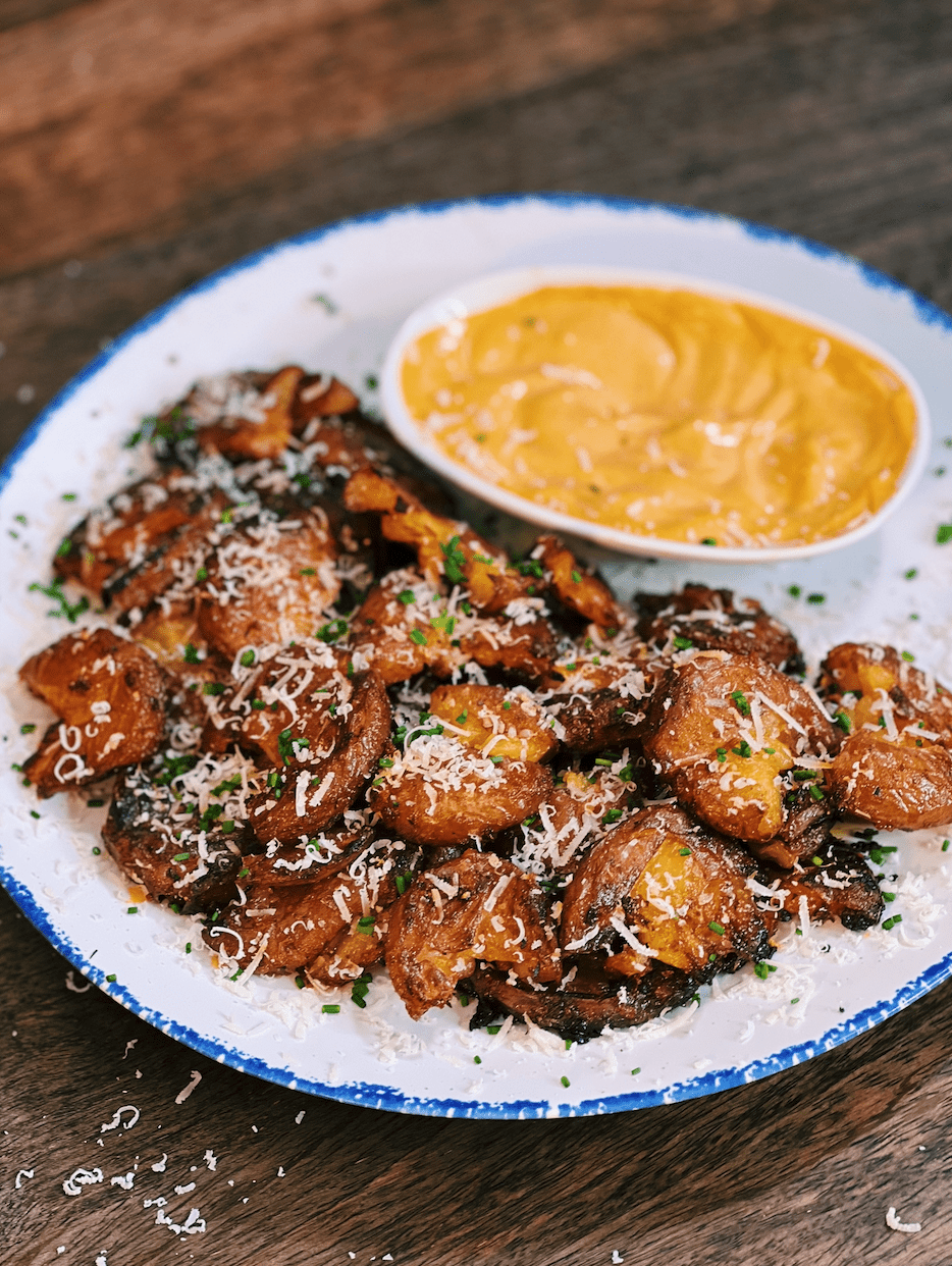 Spicy Smashed Potatoes