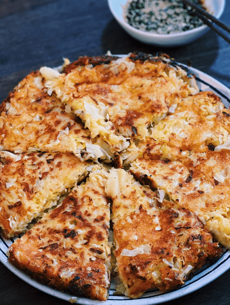 Cheesy Cabbage Pancake