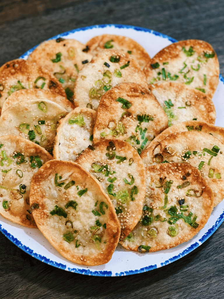 Green Onion Dumpling Chips