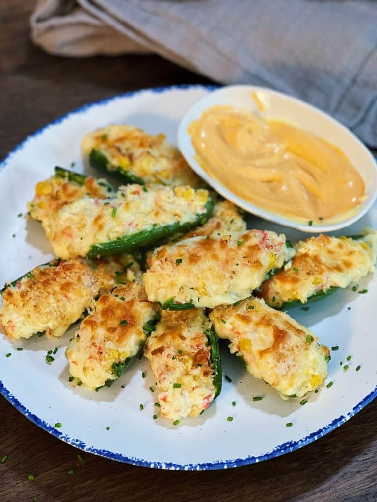 Crab Stuffed Jalapeno Poppers