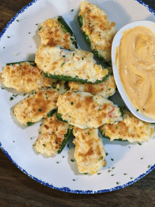 Crab stuffed Jalapeno Poppers