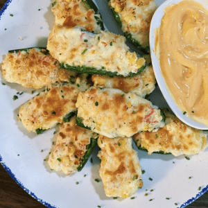 Crab stuffed Jalapeno Poppers