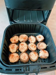 Creamy Air-Fried Mushrooms (10 Minutes!)