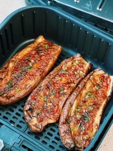 Air Fryer Chinese Eggplant Frying with Sauce