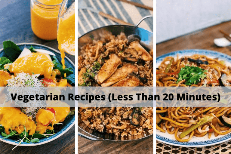 Vegetarian Recipes (Less Than 20 Minutes to Make)