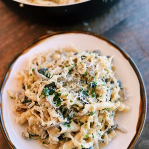 creamy mushroom pasta