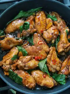 Adding red chili and Thai bails to Taiwanese 3 cup chicken