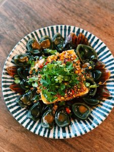 Century Egg with Silken Tofu (10 minutes)