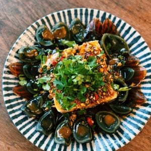 Century Egg with Silken Tofu (10 minutes)
