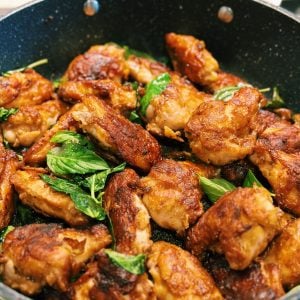 pan-fried chicken wing