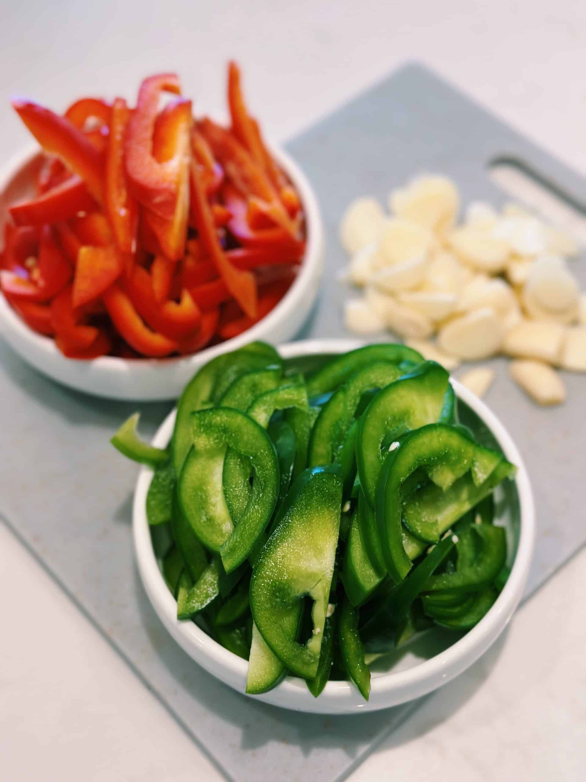 pepper and garlic