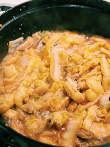 cabbage and tofu in Taiwanese Braised Cabbage