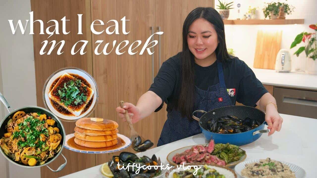 Tiffy shares what she eats in a week, including a japanese breakfast, date night steak and air fryer sides, and more.