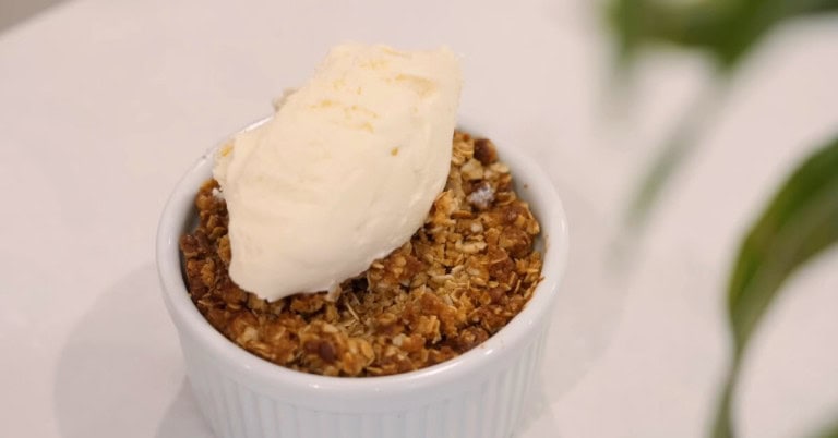 Gluten-Free Air Fryer Apple Crumble For Dessert Night