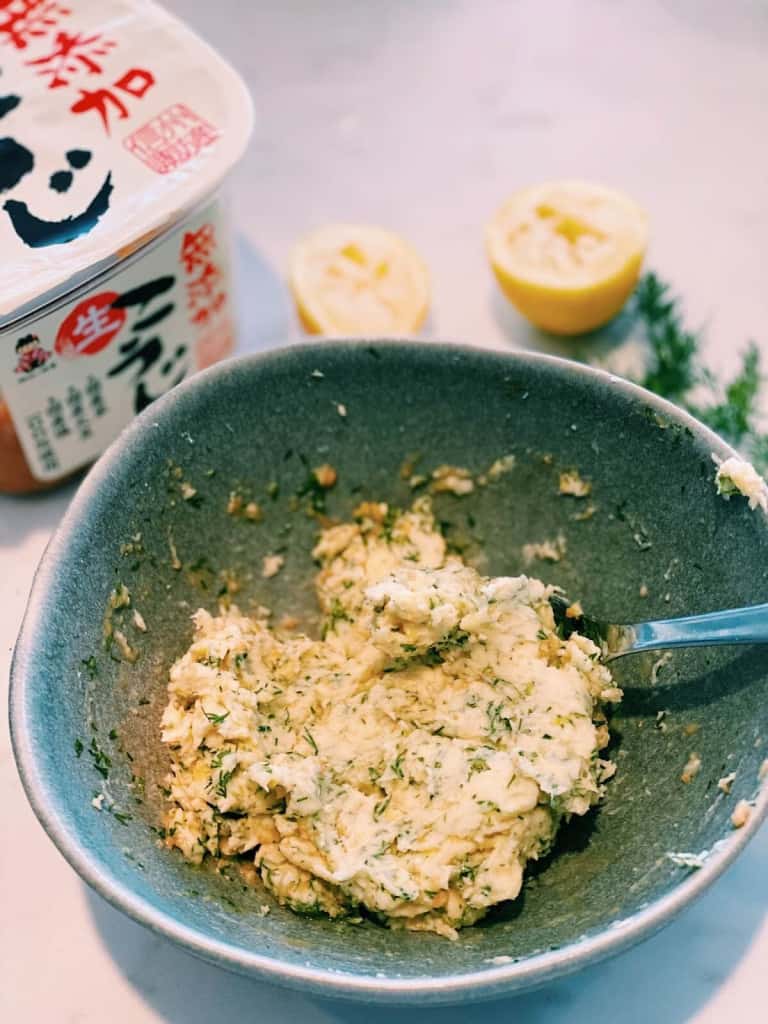 Miso Butter Made by Mixing Butter and Miso