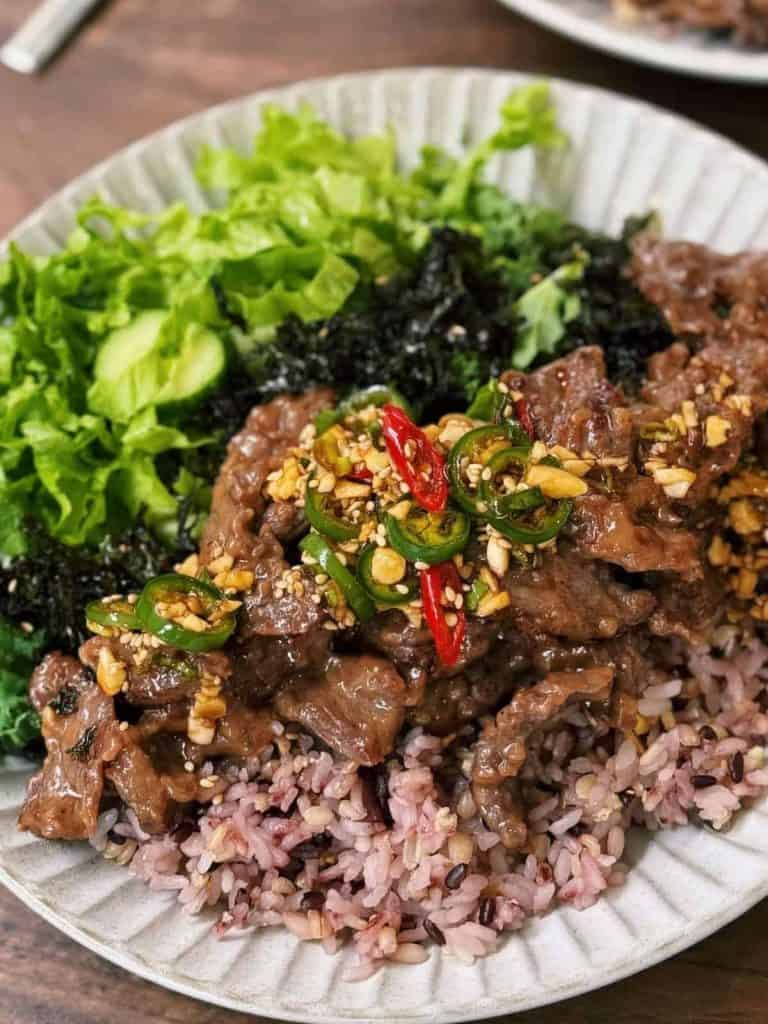 Spicy Beef rice Bowl