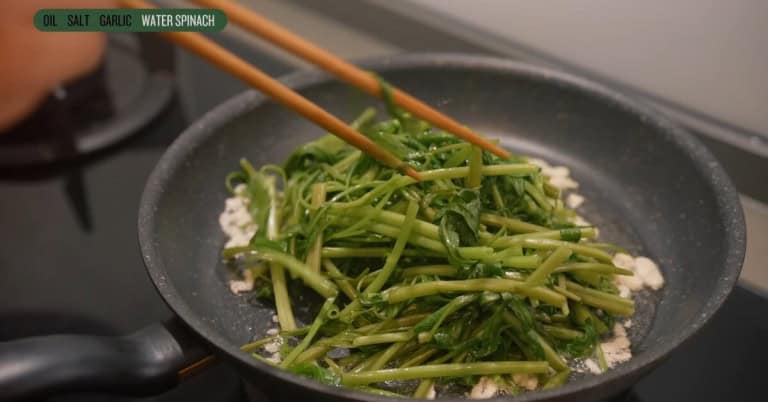 Add Veggies To Dinner: Stir Fry Garlic Water Spinach