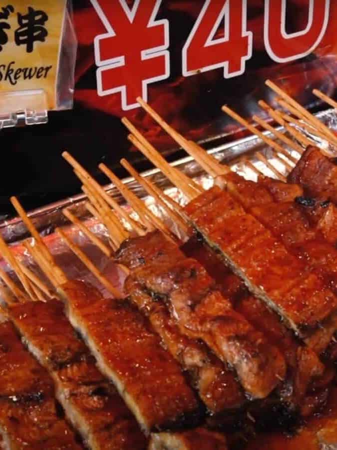 Unagi Skewer From Tsukiji Market in Tokyo