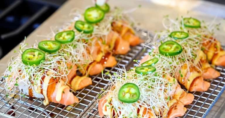 Seared Salmon Sushi – Aburi Nigiri