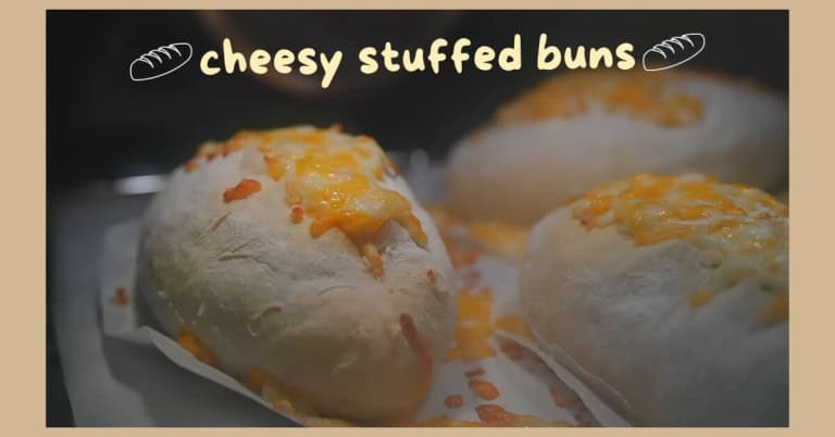 My Mom’s No Knead Double Cheesy Stuffed Buns