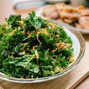 Super Easy Soy Gochugaru Spicy Kale Salad
