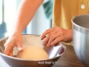 Form dough into a ball and let rest for an hour for Asian Milk Bread