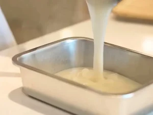 Remove tangzhong from heat and let cool to make Asian Milk Bread. You can make tangzhong the day before.