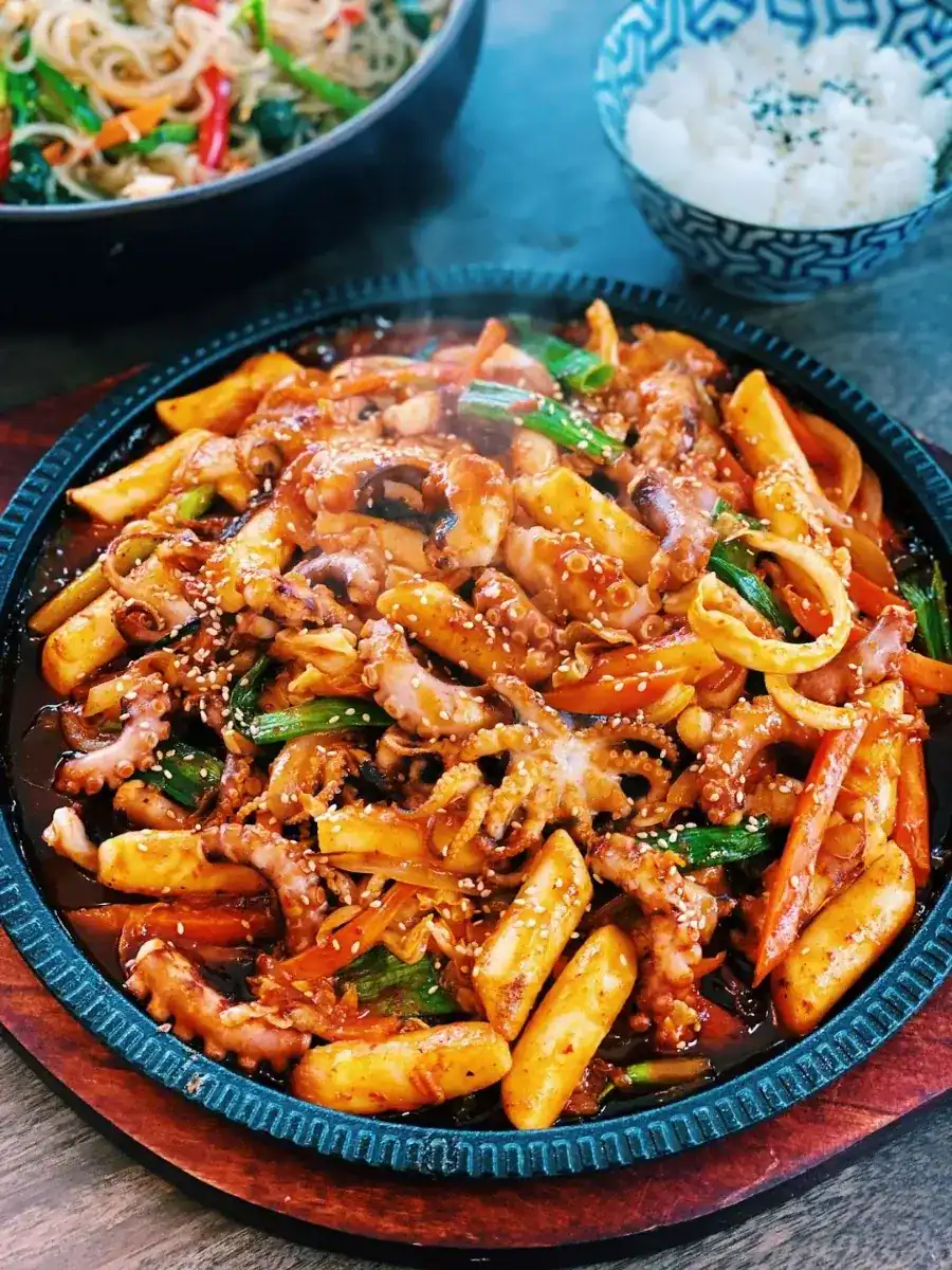 Spicy Korean Octopus Stir Fry