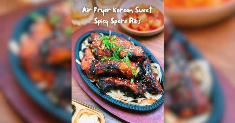 Air Fryer Korean Sweet Spicy Pork Spare Ribs