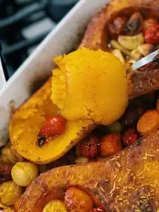 Super Soft, scoopable Grilled Butternut Squash For the Creamiest Dairy-Free Butternut Squash Pasta