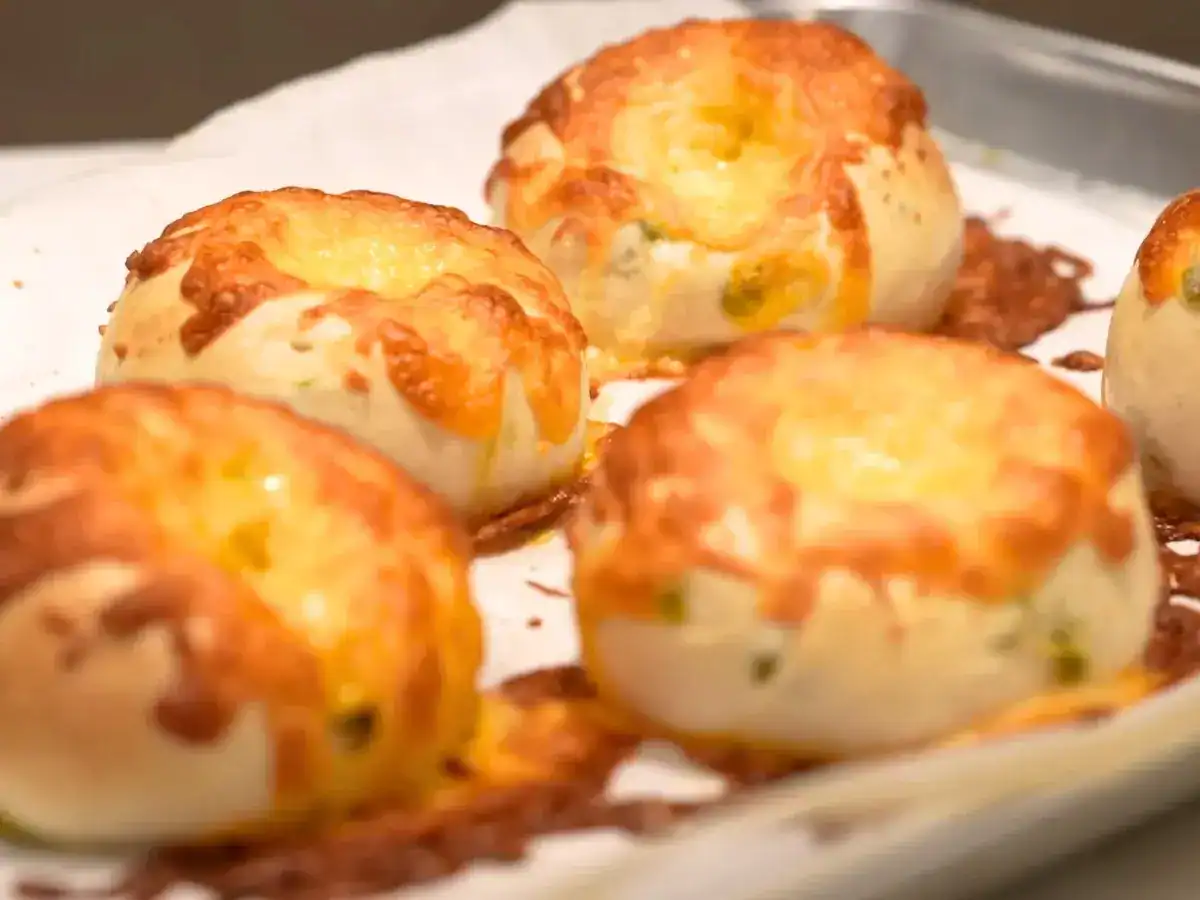 Cream Cheese Stuffed Jalapeno Bagel Closeup
