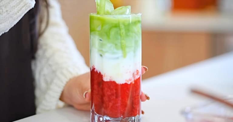 Boba Tea Shop Strawberry Matcha Latte At Home