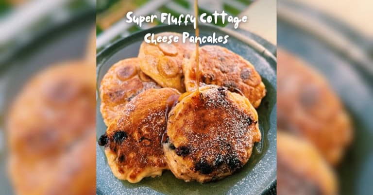 Super Fluffy High-Protein Cottage Cheese Pancakes