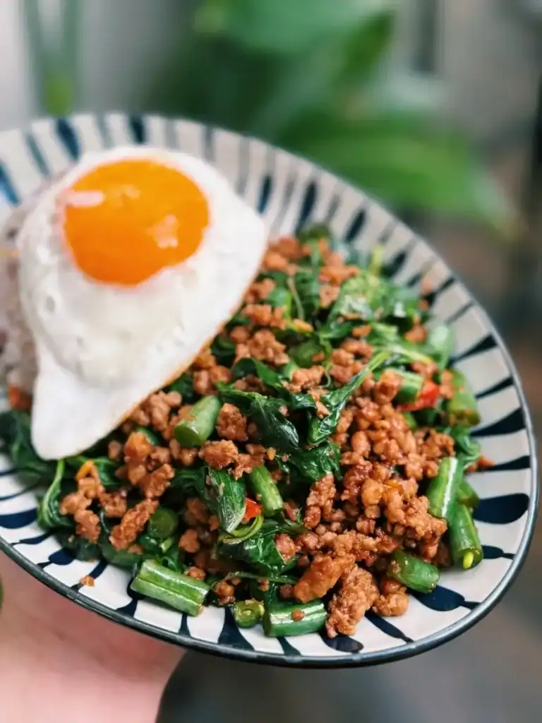 Thai Inspired Four Season Holy Basil Pork Stir Fry