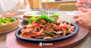 Sizzling Black Pepper Beef Stir Fry
