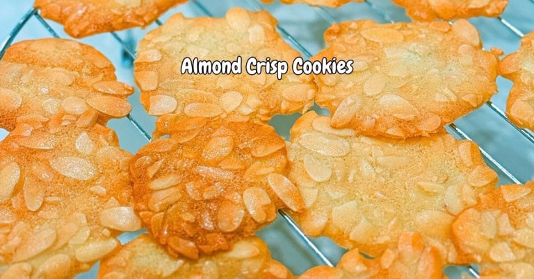 Extra Thin Almond Crisp Cookies