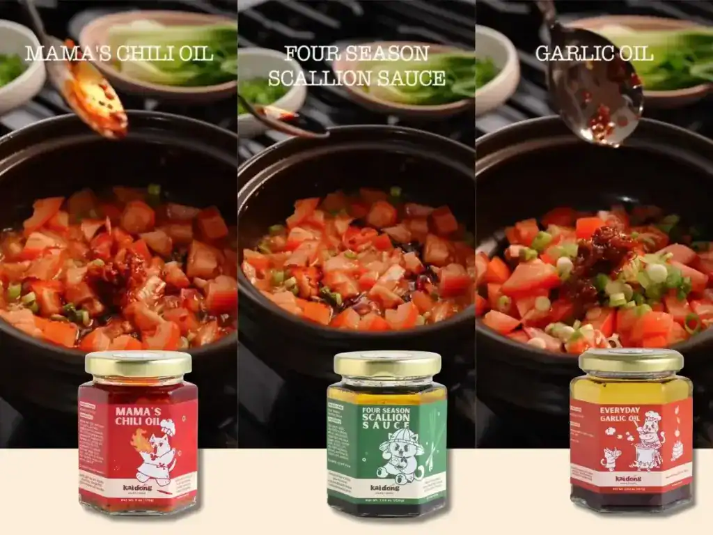 3 kai dong sauces used in one spicy 10 minute noodle dish. 
