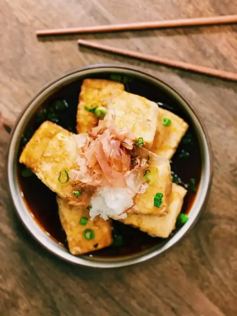 Air Fryer Japanese Agedashi Tofu
