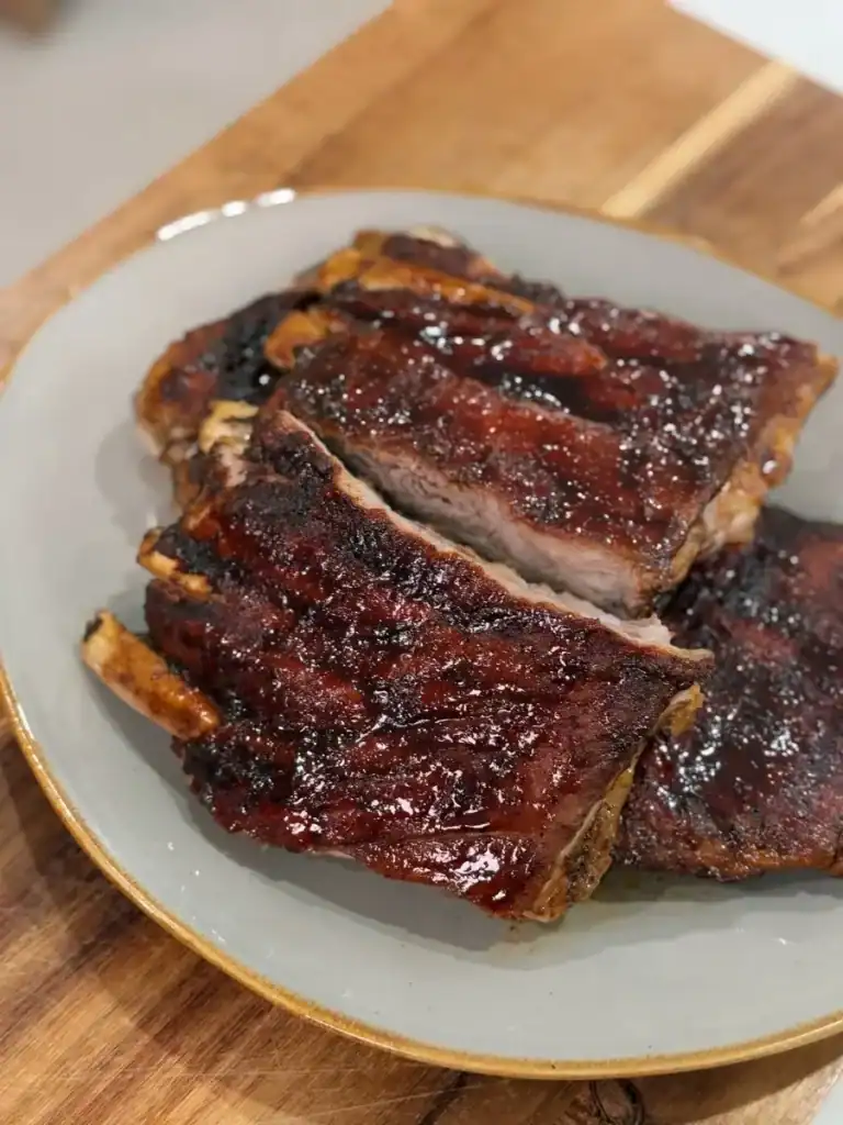 Oven Roasted Black Pepper Teriyaki Glazed Ribs