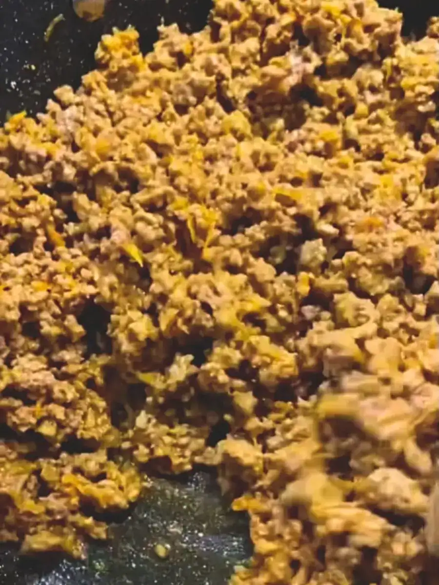 Curried Ground Beef for Easy Cheesy Parmesan Curry Shepherd's Pie